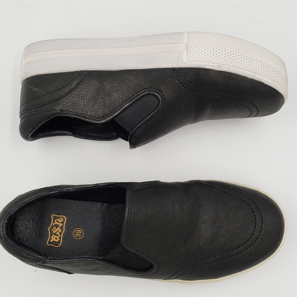 ASH "Jungle" Black Leather Platform Sneaker - Picture 5 of 16